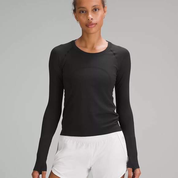 lululemon athletica Tops - Swiftly Tech Long-Sleeve Shirt 2.0 Reg Length Black Size 6